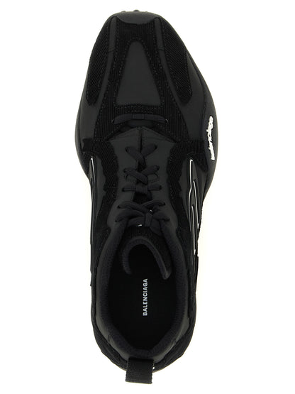 Balenciaga Black Polyester Athletic Sneakers
