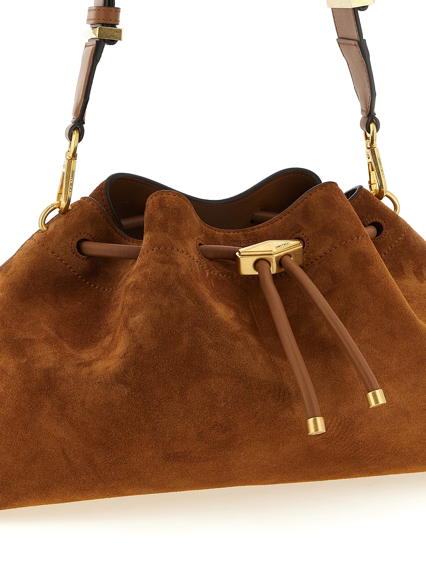 Jimmy Choo Gold Calfskin Shoulder Bag