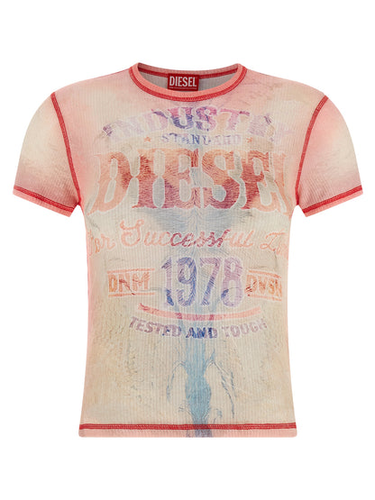 Diesel Multicolor Cotton T-Shirt