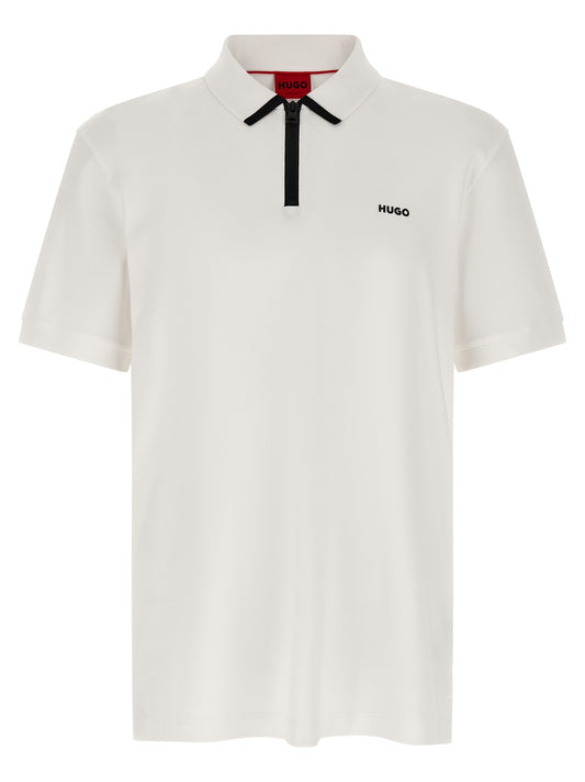 Hugo Boss White Cotton Polo Shirt