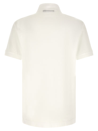 Dolce & Gabbana White Cotton Polo Shirt