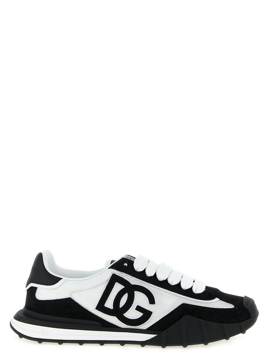 Dolce & Gabbana Bicolor Polyamide Athletic Sneakers