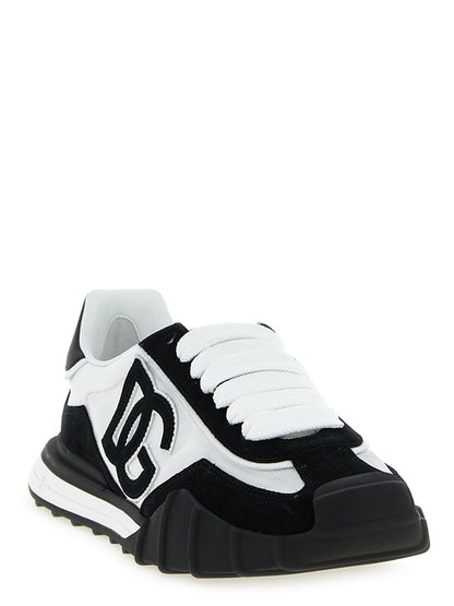 Dolce & Gabbana Bicolor Polyamide Athletic Sneakers