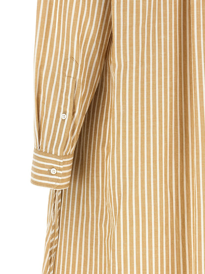 Polo Ralph Lauren Beige Cotton Midi Dress