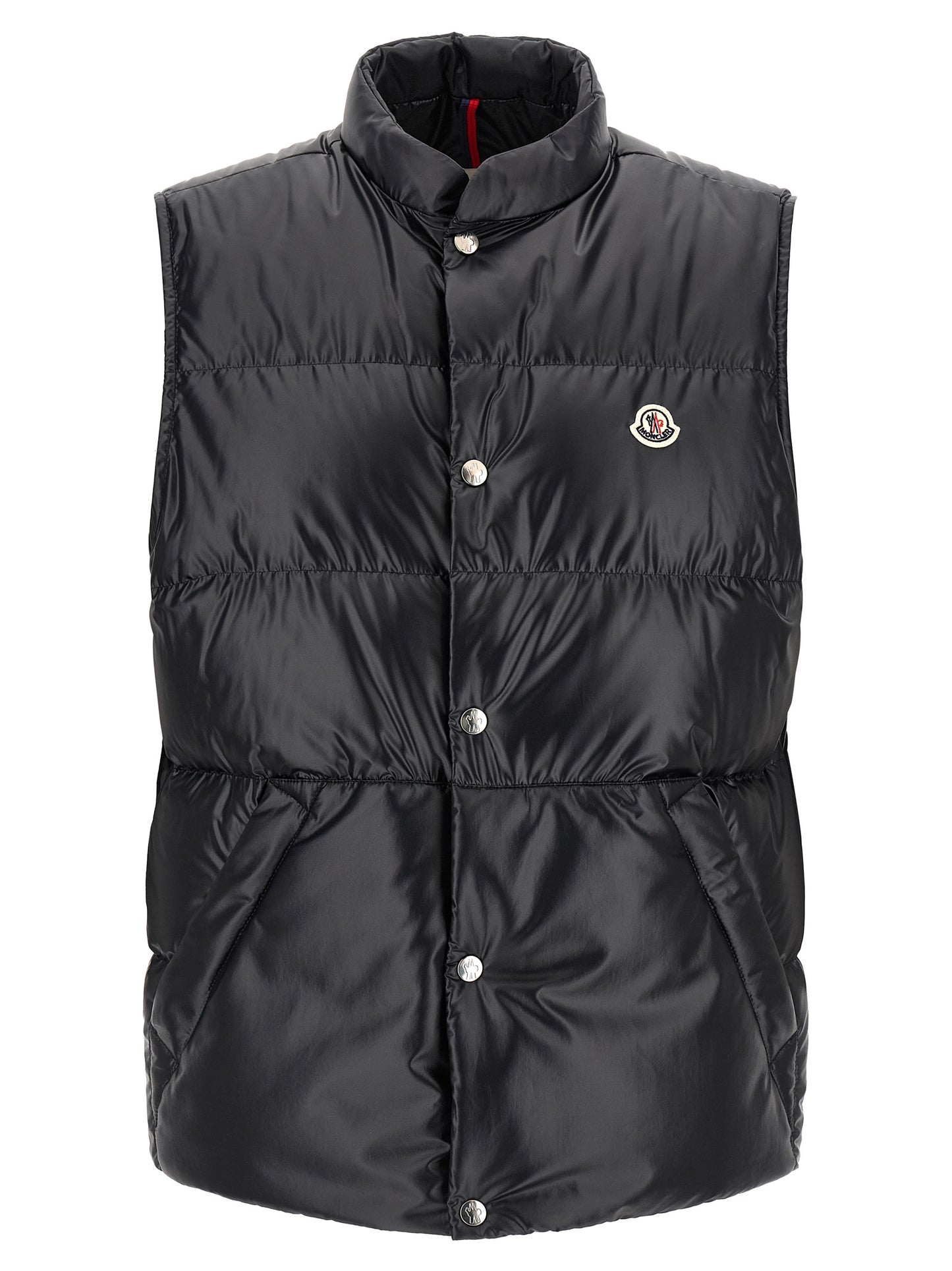 Moncler Blue Polyester Sleeveless Jacket