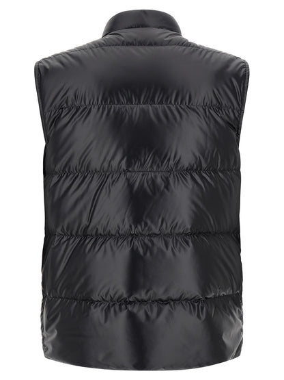 Moncler Blue Polyester Sleeveless Jacket