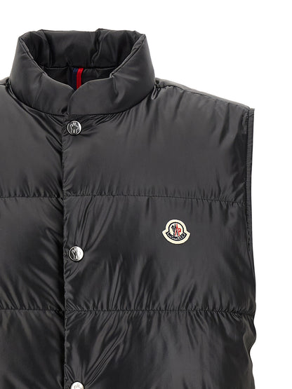 Moncler Black Polyester Sleeveless Jacket