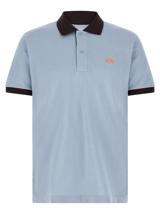 Lacoste Blue Cotton Polo Shirt