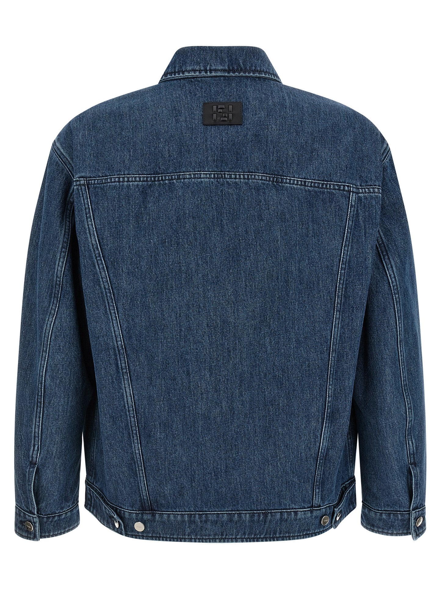 Fendi Blue Cotton Denim Jacket