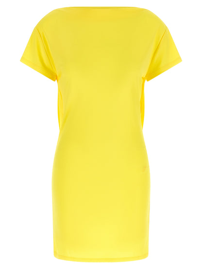 Jacquemus Bicolor Viscose Short Dress