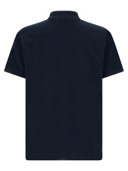 Fendi Blue Cotton Polo Shirt
