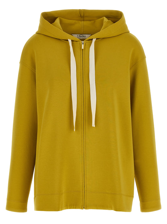 Sweat à capuche 'S Max Mara femme SmmDoria en coton jaune – MA-336059