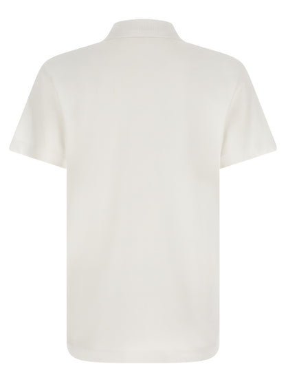 Versace White Cotton Polo Shirt