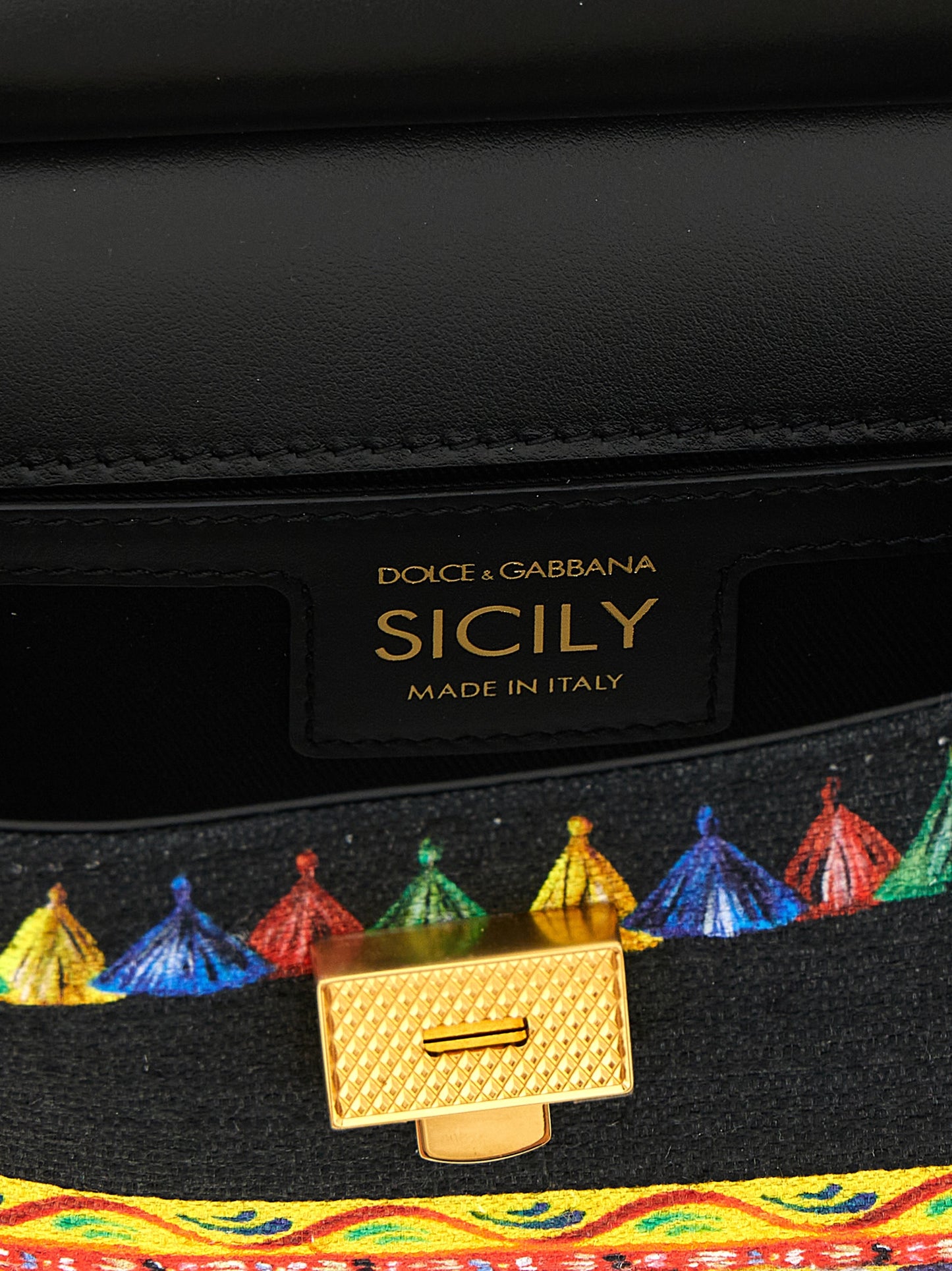 Dolce & Gabbana Multicolor Cotton Handbag