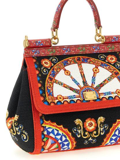 Dolce & Gabbana Multicolor Cotton Handbag