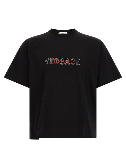 Versace Black Cotton T-Shirt