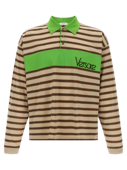 Versace Multicolor Cotton Polo Shirt