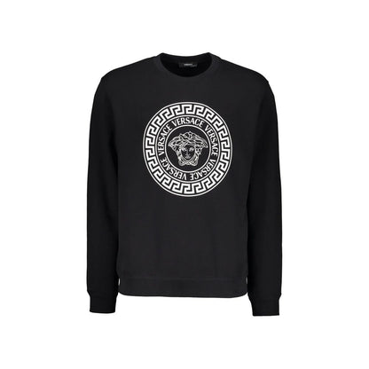 Sweat-shirt Versace homme en coton noir – VE-9192633925844