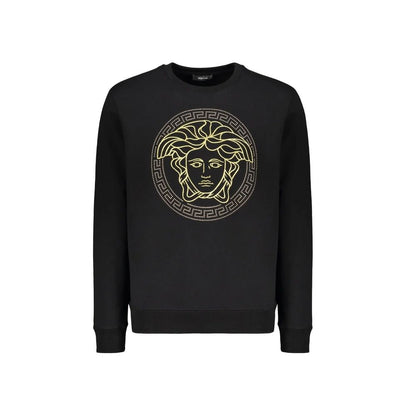 Sweat-shirt Versace homme en coton noir – VE-9192690843860