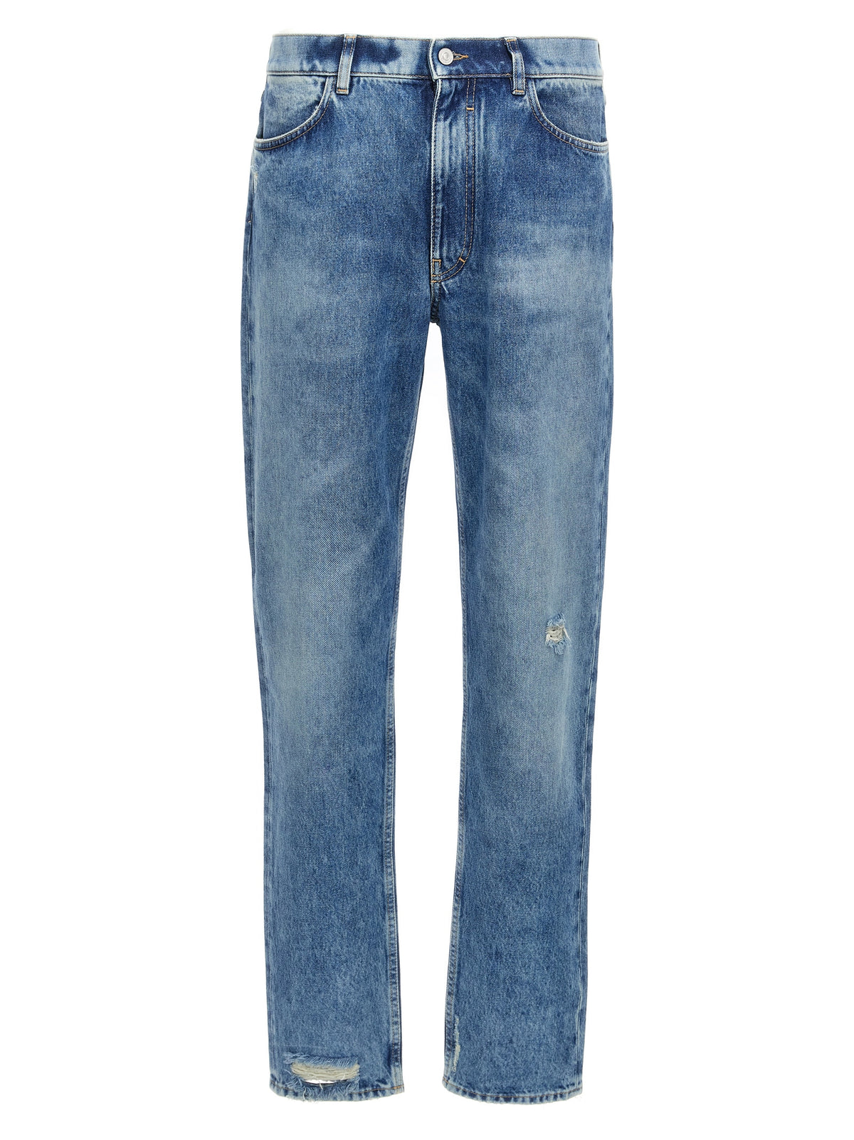 Jean Givenchy homme coupe droite en coton bleu – GI-302734