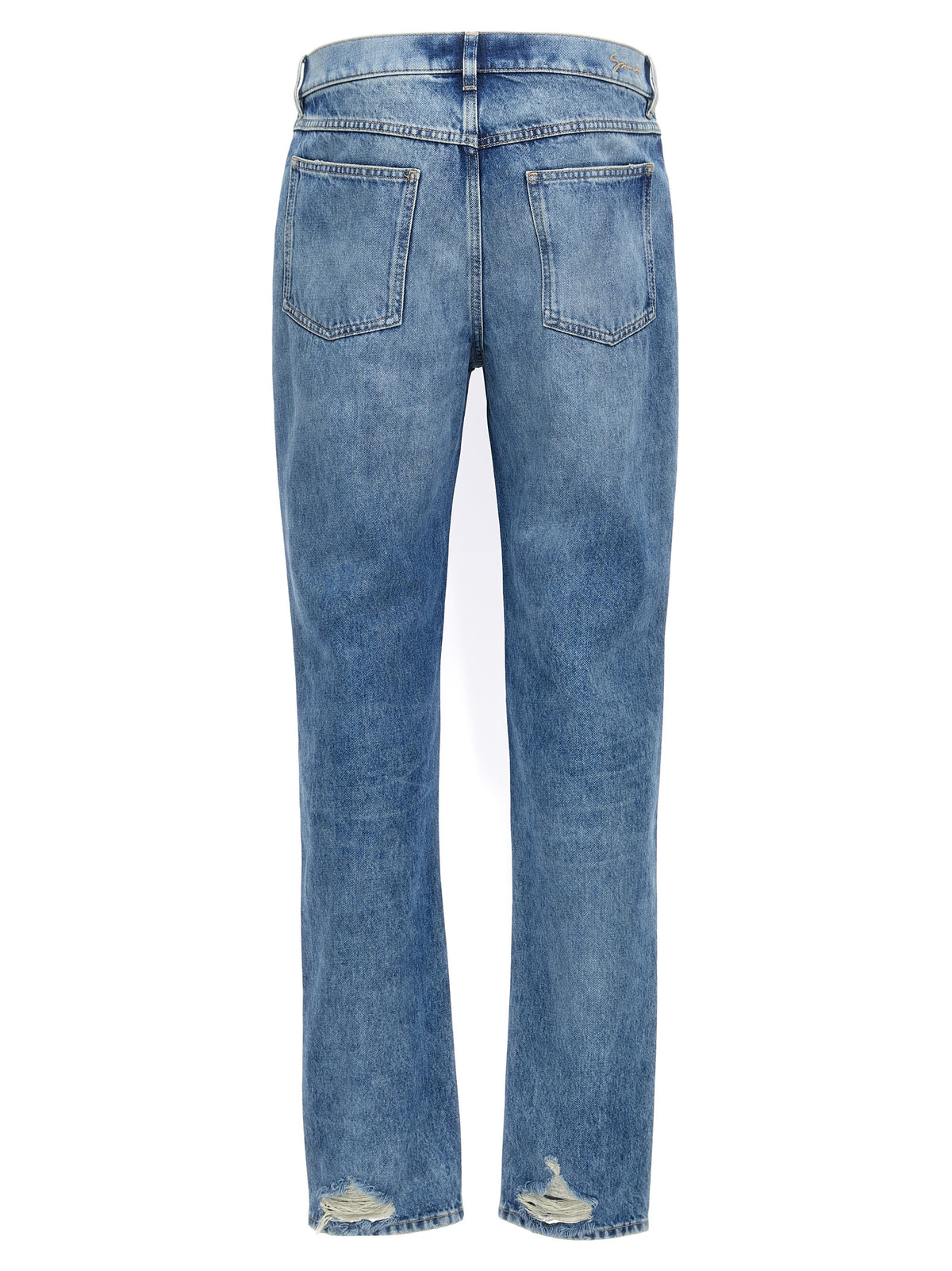 Jean Givenchy homme coupe droite en coton bleu – GI-302734