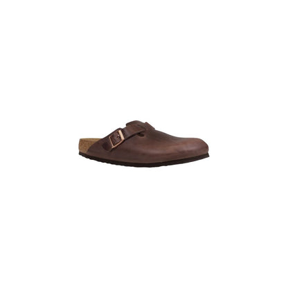 Birkenstock Brown Leather Flat Sandals