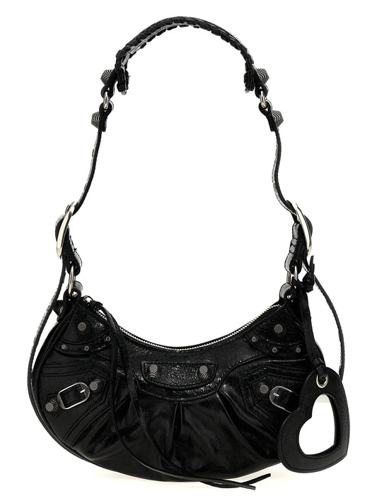 Sac porté épaule Balenciaga Le Cagole XS en cuir d'agneau noir – BA305230BM