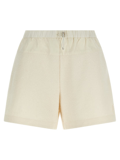 Moncler White Polyester Bermuda Shorts