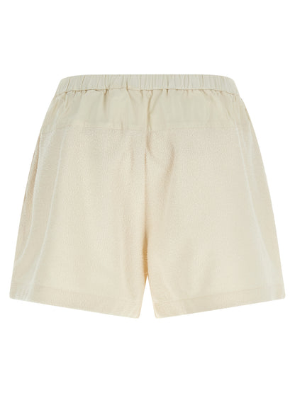 Moncler White Polyester Bermuda Shorts