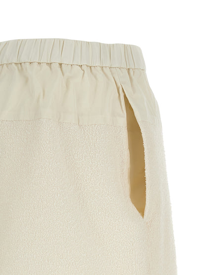 Moncler White Polyester Bermuda Shorts
