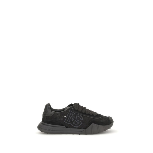 Baskets Dolce & Gabbana femme en cuir de veau noir – DO-CK2487A3S648B956