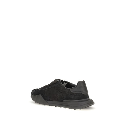 Baskets Dolce & Gabbana femme en cuir de veau noir – DO-CK2487A3S648B956
