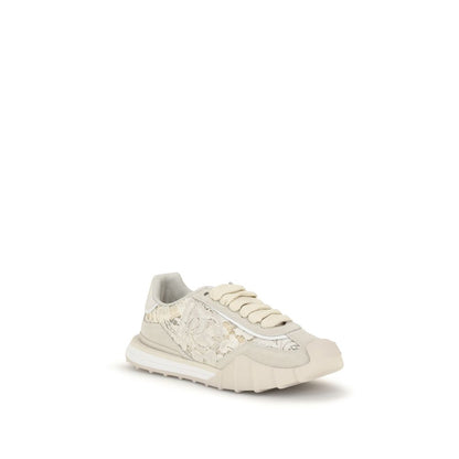 Baskets Dolce & Gabbana femme en cuir de veau beige – DO-CK2487A3S648Z180