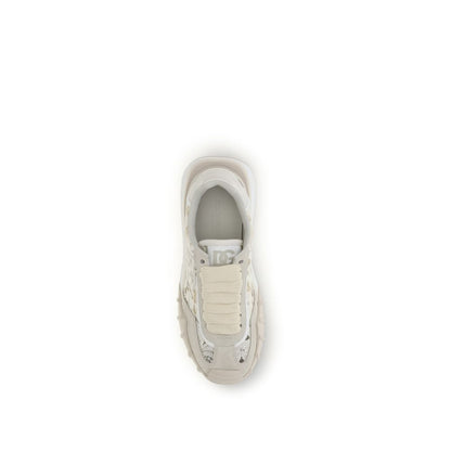 Baskets Dolce & Gabbana femme en cuir de veau beige – DO-CK2487A3S648Z180