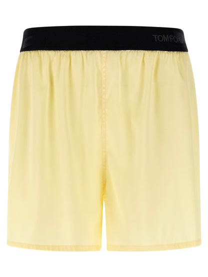 Tom Ford Bicolor Silk Bermuda Shorts