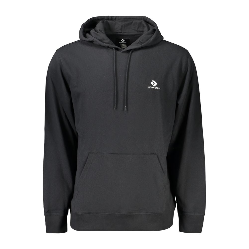 Sweat à capuche Converse homme en coton noir – CO-46222