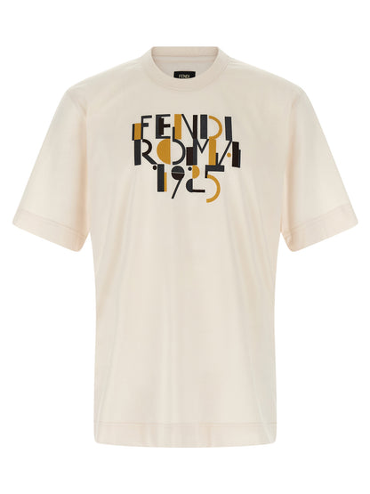 Fendi White Cotton T-Shirt