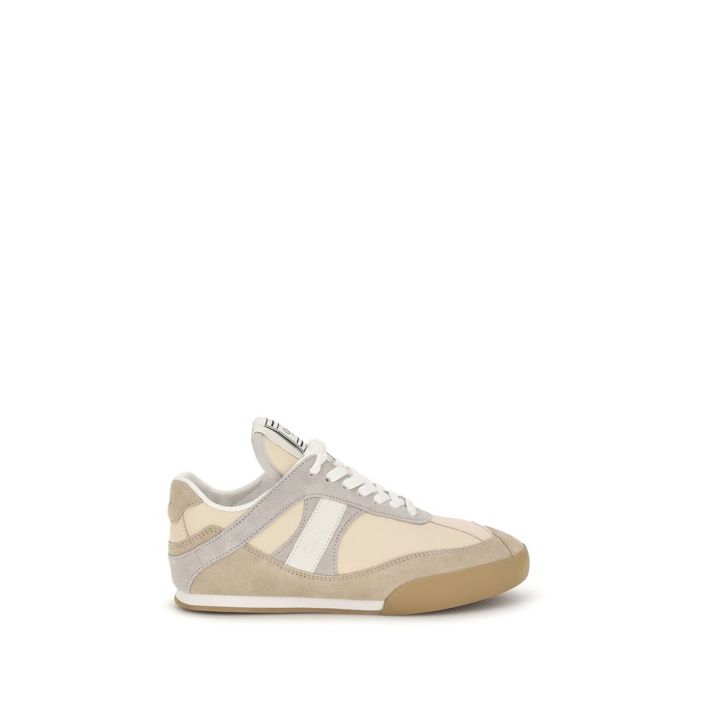 Sneakers Chloé Kick Cuir Veau Beige Style Ballet-Boxe AW26 – Authentique | HBPS Fashion