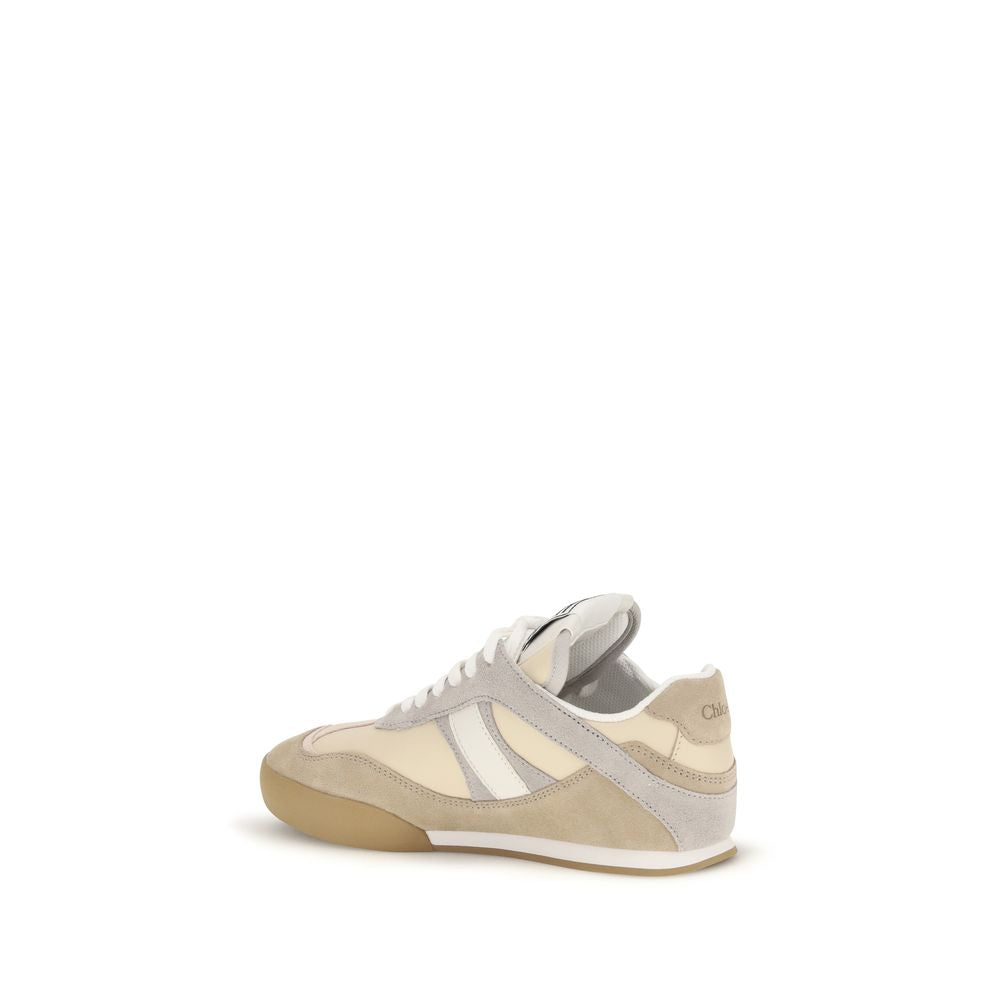 Sneakers Chloé Kick Cuir Veau Beige Style Ballet-Boxe AW26 – Authentique | HBPS Fashion