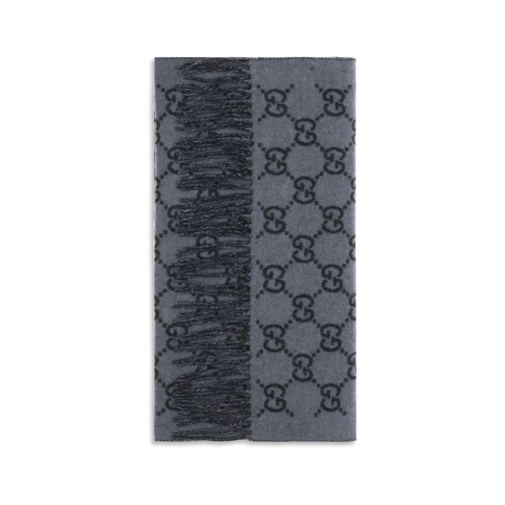 Écharpe Gucci homme en cachemire bleu – GU8123174GABX1260BB