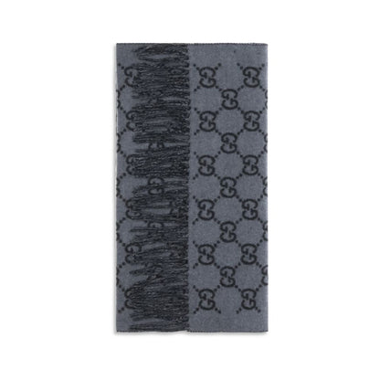 Écharpe Gucci homme en cachemire bleu – GU8123174GABX1260BB