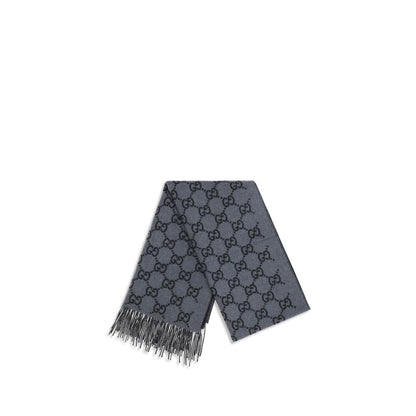 Écharpe Gucci homme en cachemire bleu – GU8123174GABX1260BB