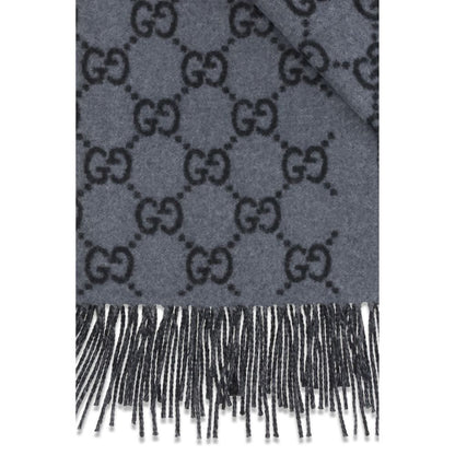Écharpe Gucci homme en cachemire bleu – GU8123174GABX1260BB