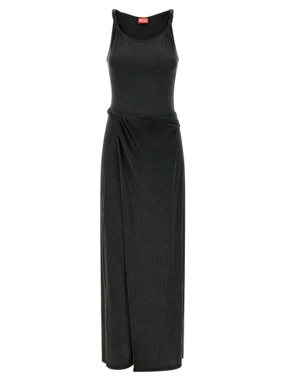 Diesel Black Modal Long Dress