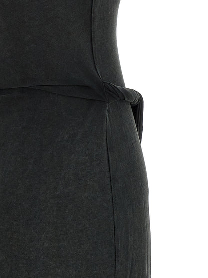 Diesel Black Modal Long Dress