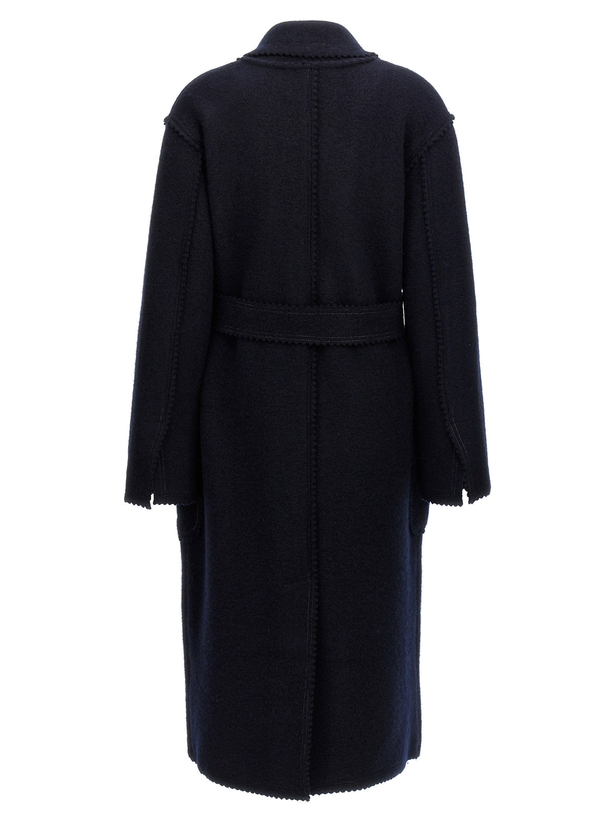 Manteau Max Mara femme Jene en laine bleu – MA-298665