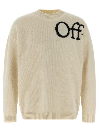 Off-White Bicolor Wool Cardigan