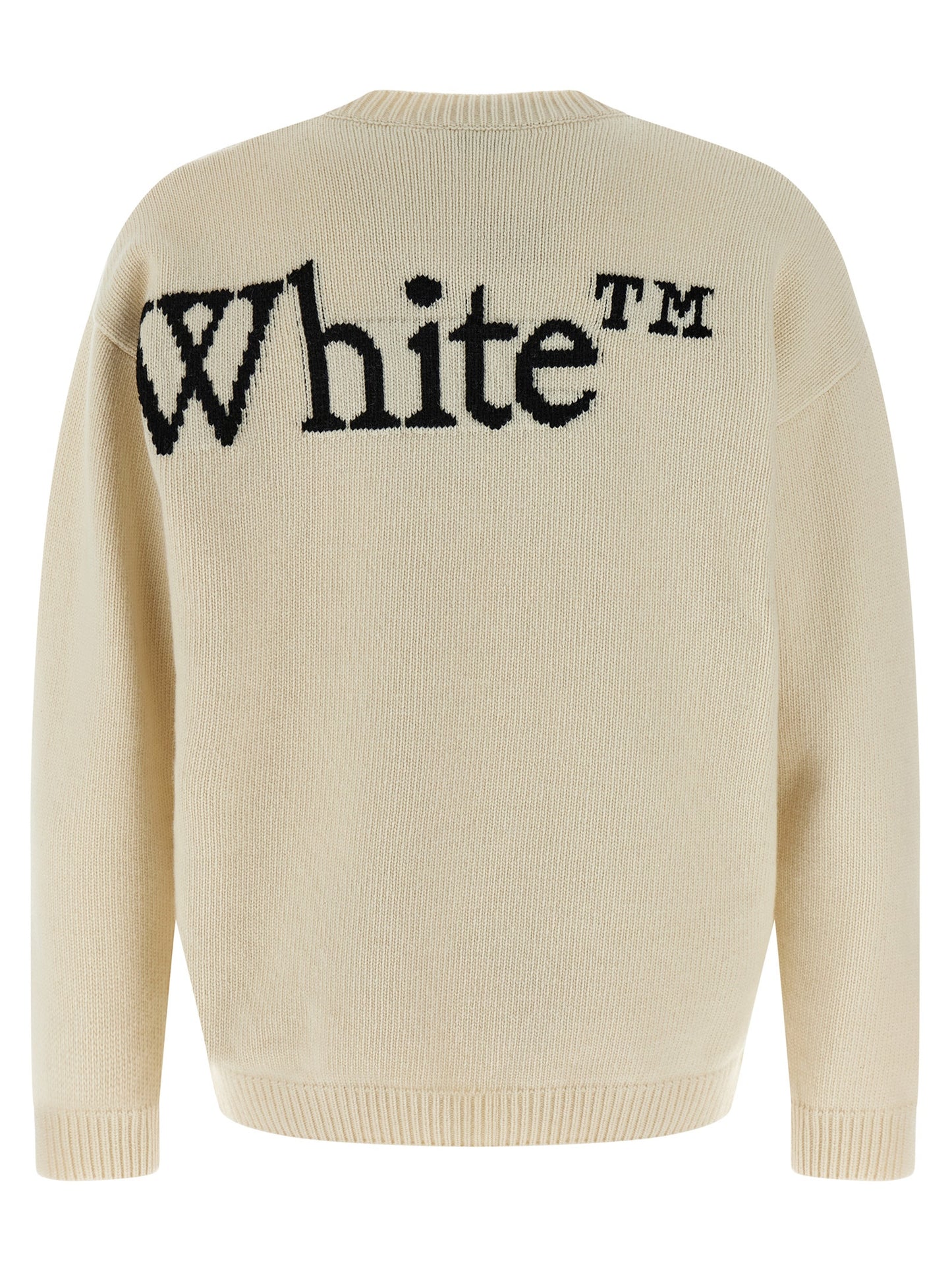 Off-White Bicolor Wool Cardigan