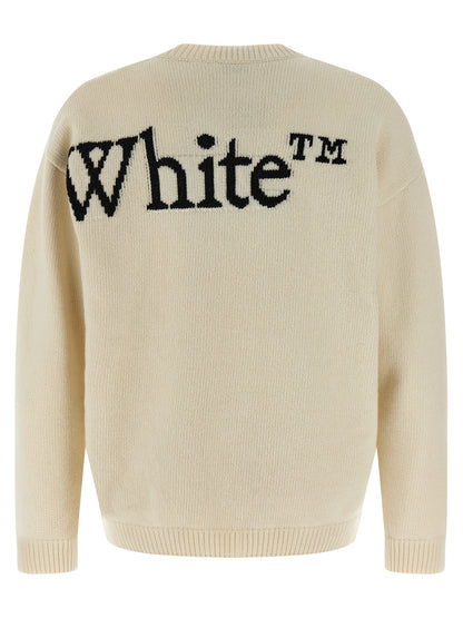 Off-White Bicolor Wool Cardigan