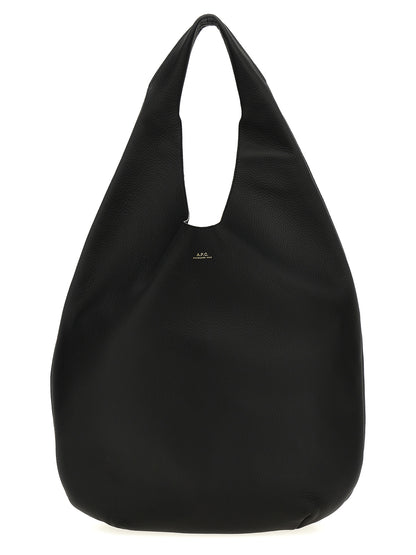 A.P.C. Black Calfskin Shoulder Bag